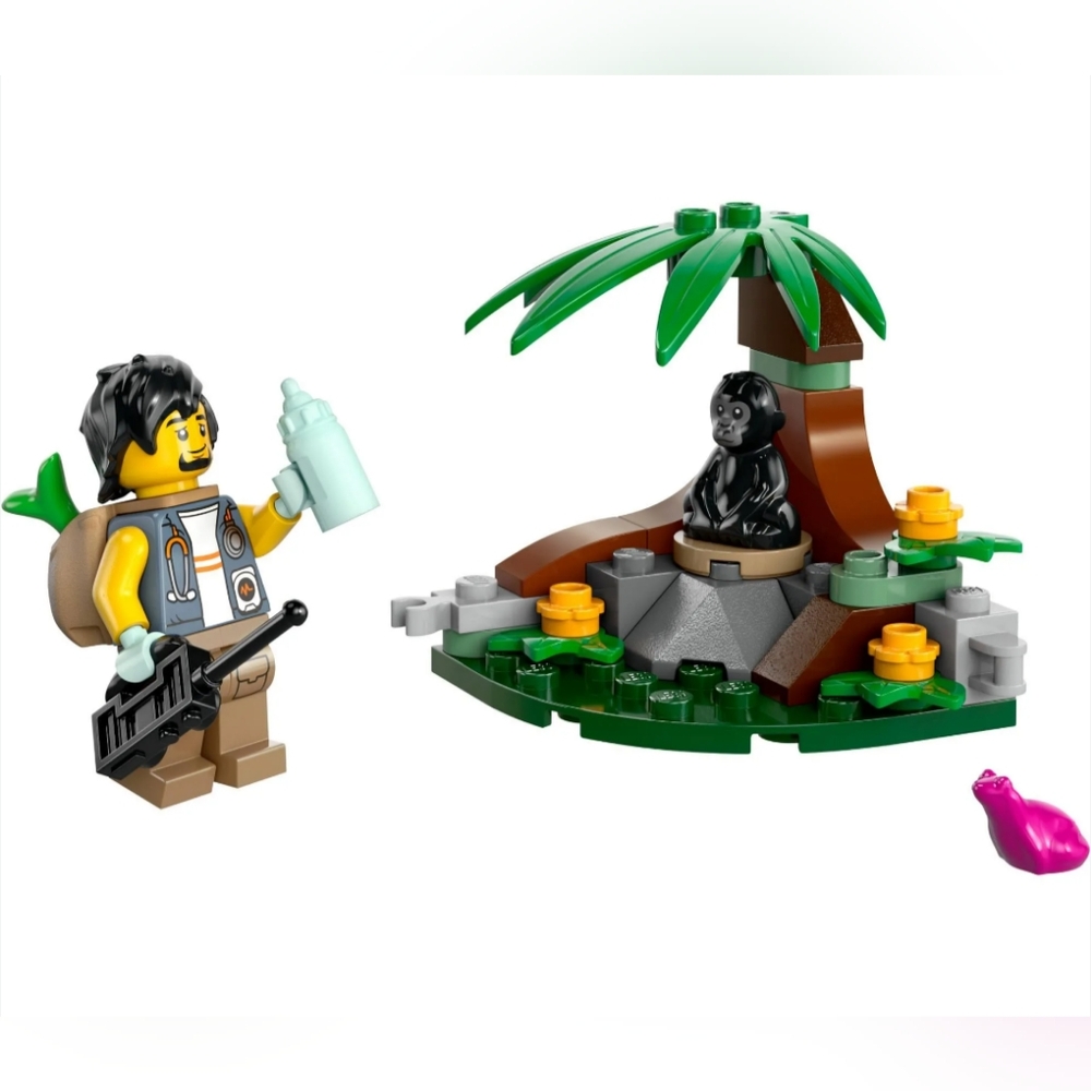 LEGO City 30665 Baby Gorilla Encounter Track NWT Building Toy Set - Picture 2 of 2